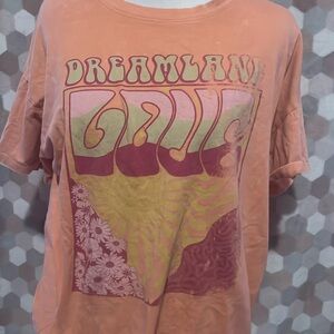 Orange oversized shirt with a rustic look 🩷